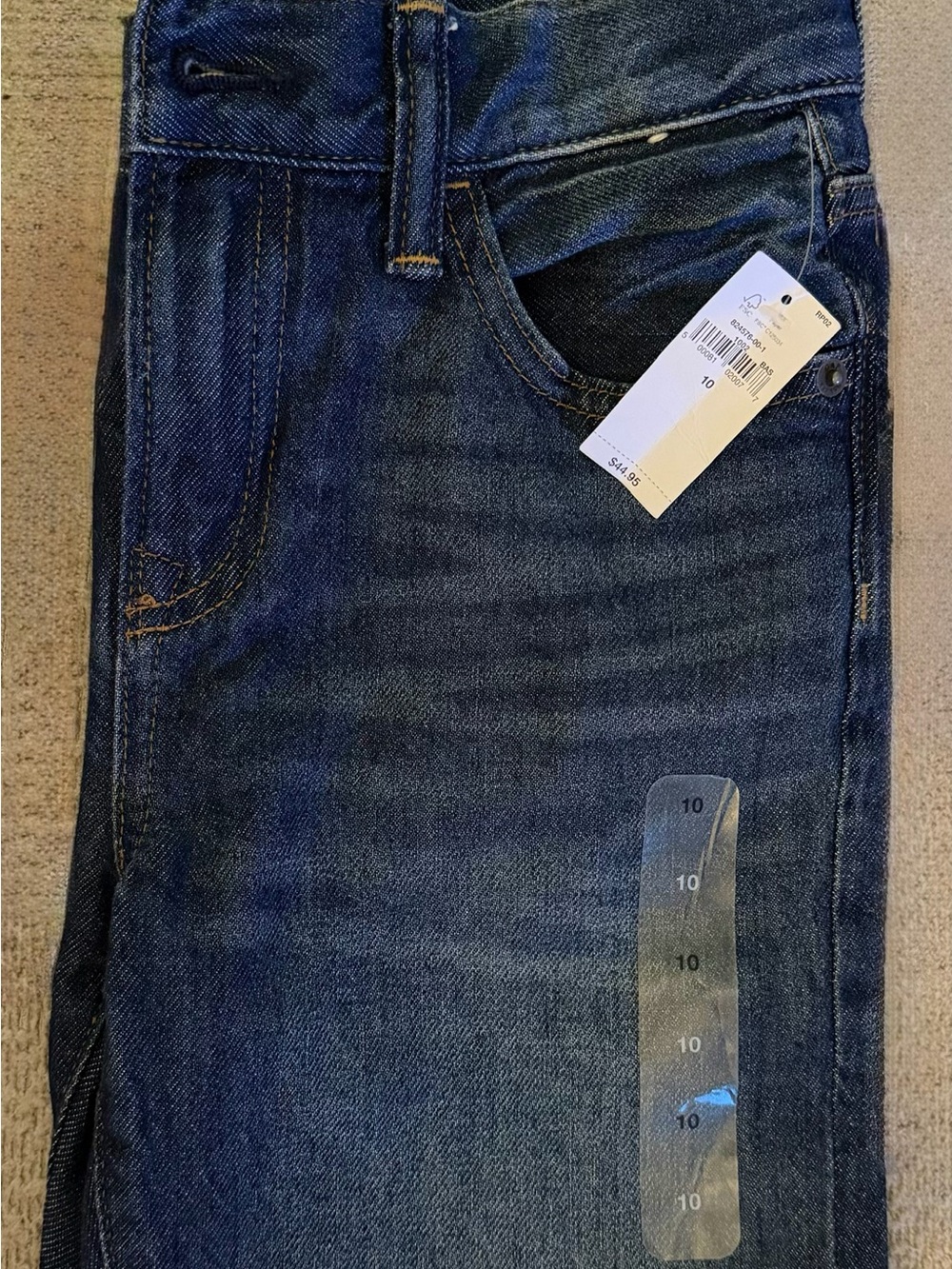Gap Kids 90’s Original Straight Vintage Wash Blue Denim Jeans - Size 10